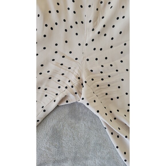 ATM Anthony Thomas Melillo Polka-Dot Silk Cropped Pants - Picture 7 of 8